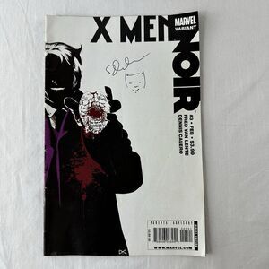 X-Men Noir #3 SIGNED on the cover by Dennis Calero Marvel VARIANT First Printing